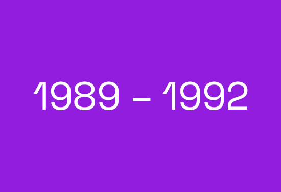 The years 1989-1992 symbolize an important chapter in the corporate history of AirPlus.