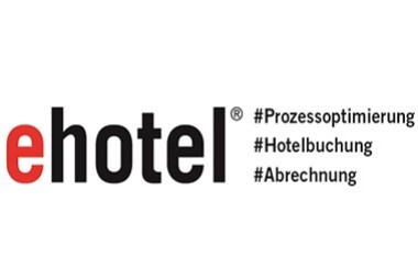 Logo of eHotel, a partner of AirPlus in the hospitality and hotel services sector.