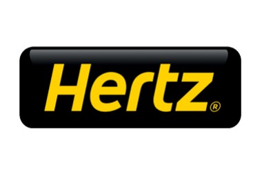 Logo of the car rental company Hertz, one of AirPlus' mobility partners.