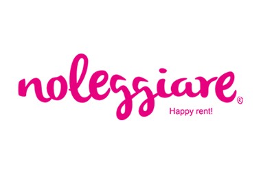 Logo of Noleggiare, an Italian car rental company and AirPlus partner in mobility solutions.