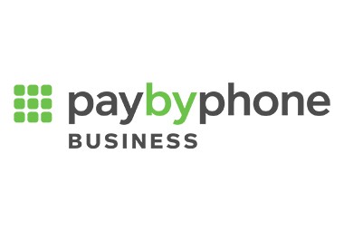 Logo of the company PayByPhone, a partner of AirPlus in the field of mobility, with which parking can be paid.