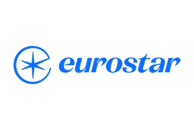 Logo of Eurostar, AirPlus partner for international rail connections.
