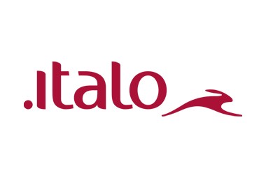 Logo of the Italian railway operator Italo, a mobility partner in the AirPlus network.