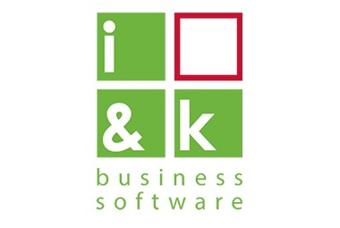 i&k logo, a partner in the AirPlus ecosystem for travel expense and accounting solutions.