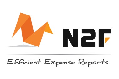 Logo of N2F, an AirPlus partner for travel expense and financial management.