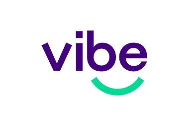 Vibe logo, a partner in the AirPlus network for booking and travel management.