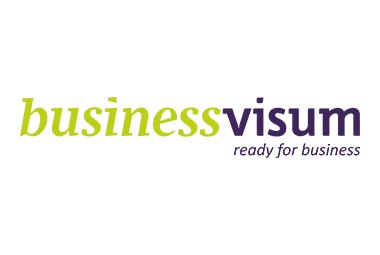 Logo of Business Visum, partner in the AirPlus network for visa and consular services.