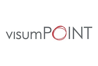 Logo of Visumpoint, partner in the AirPlus network for visa and consular services.